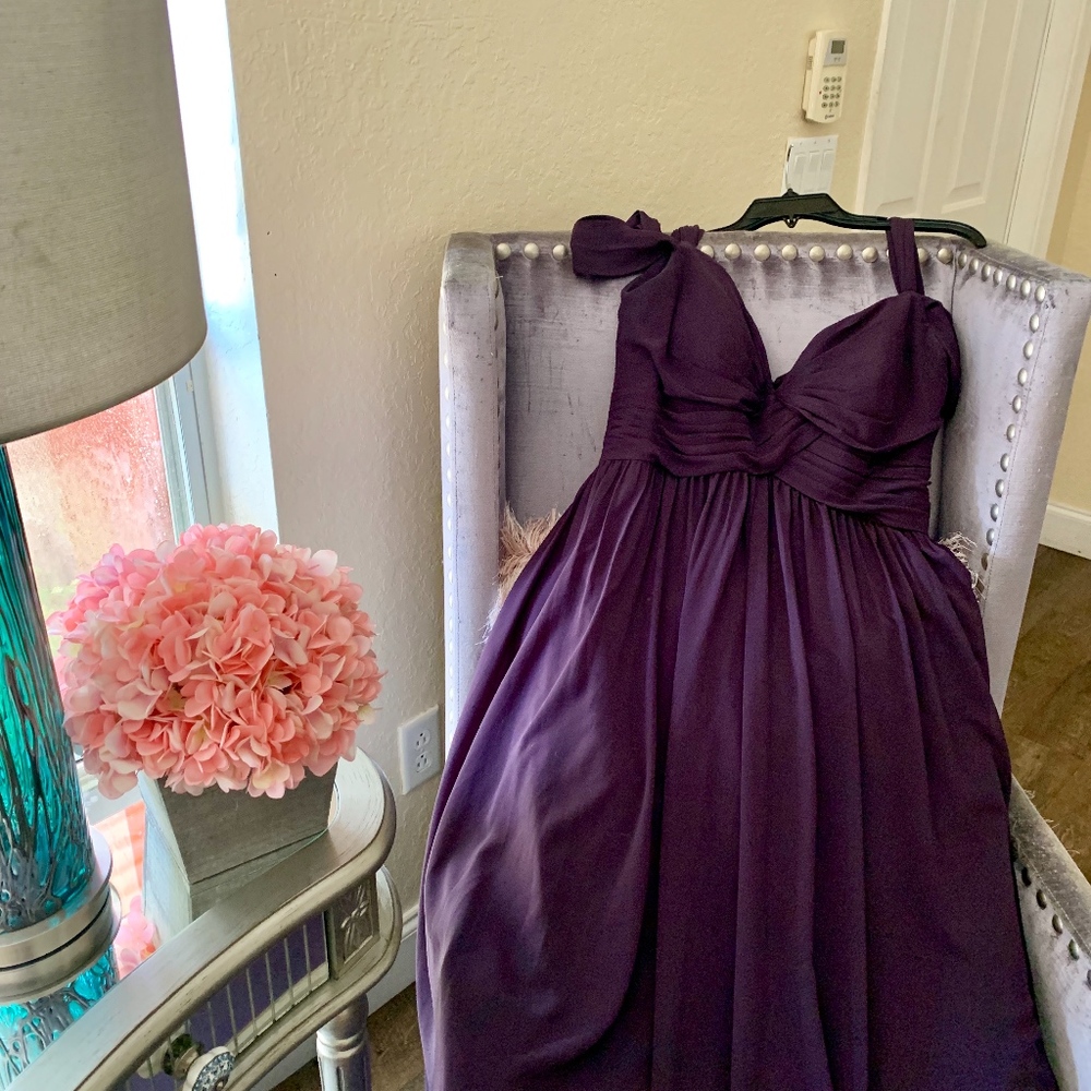 H. Paige Beautiful Purple Dress  Fits size 12.